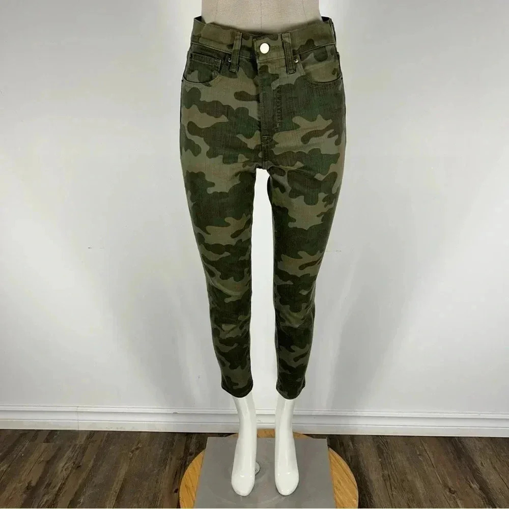 Gap Camo True Skinny Ankle High Rise Jeans Camouflage Pants 27x27